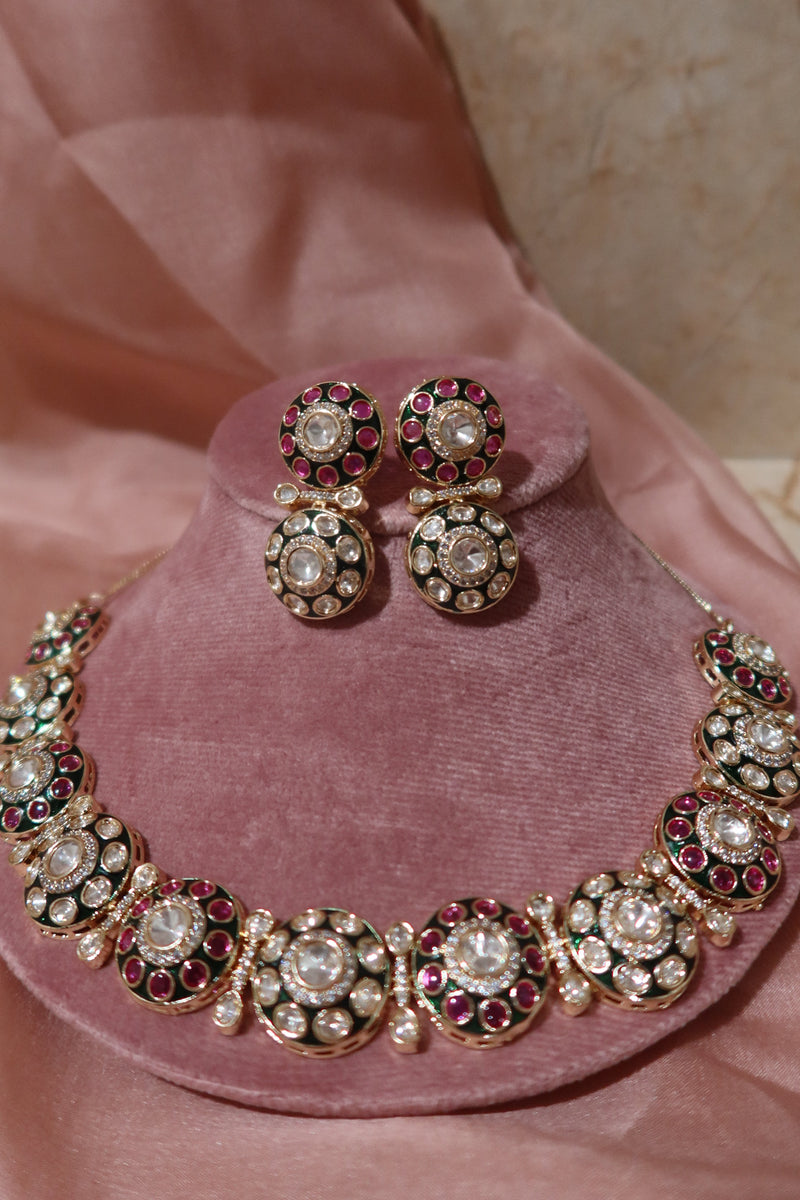 anaar kundan set