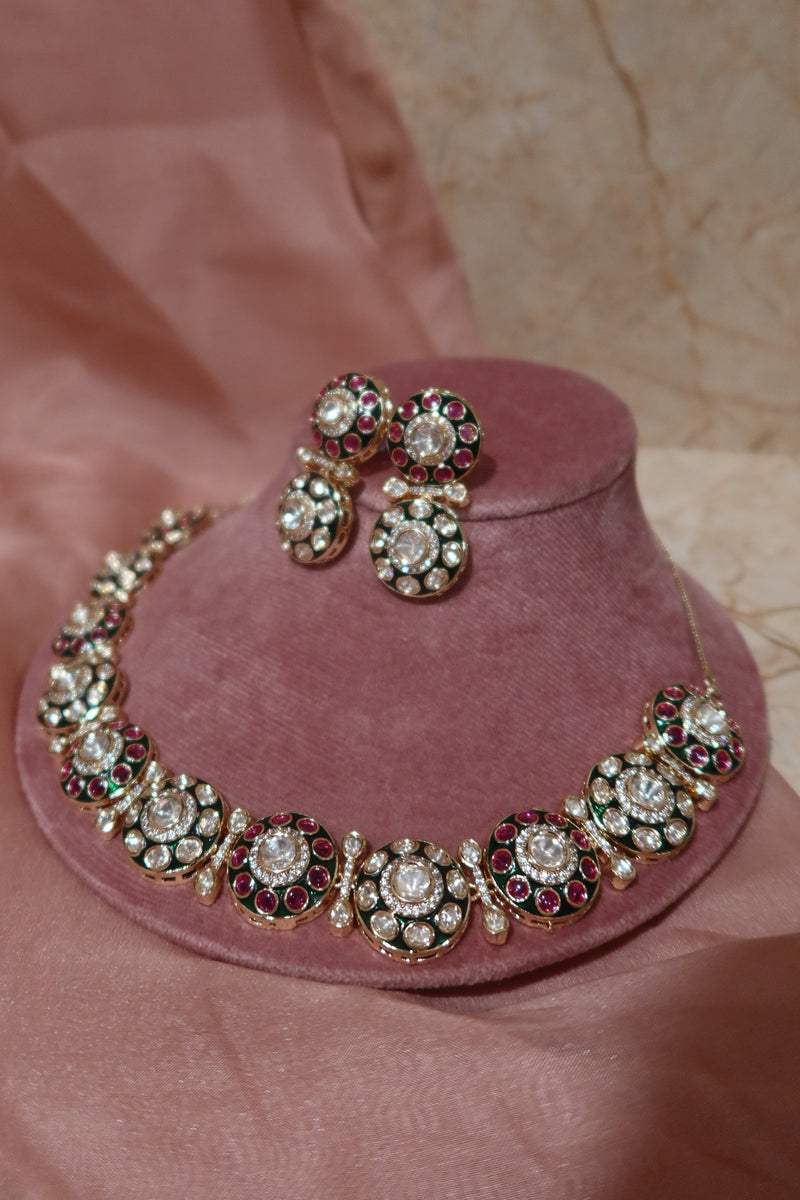 anaar kundan set