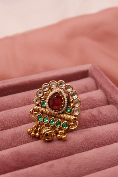 ruby heritage ring (adjustable)