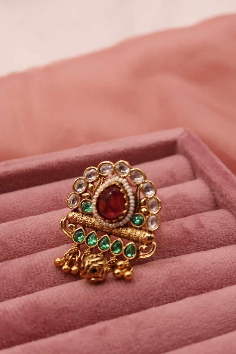 ruby heritage ring (adjustable)