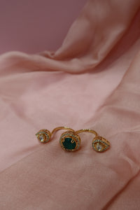 emerald trio ring