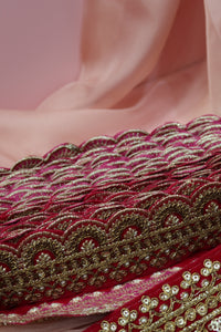 hand beaded scalloped trimming