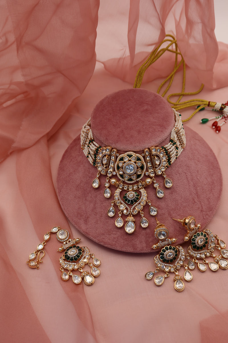 sabzeen moissanite necklace set