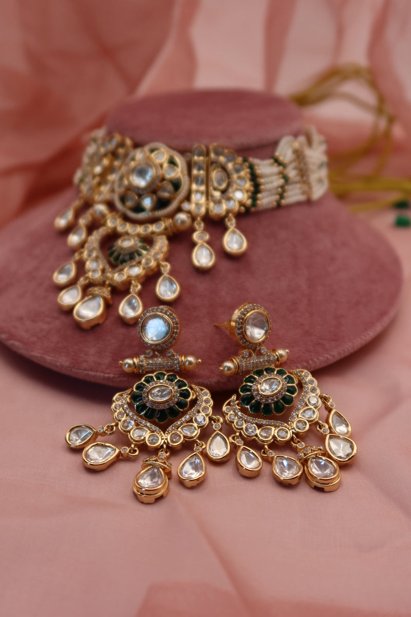 sabzeen moissanite necklace set