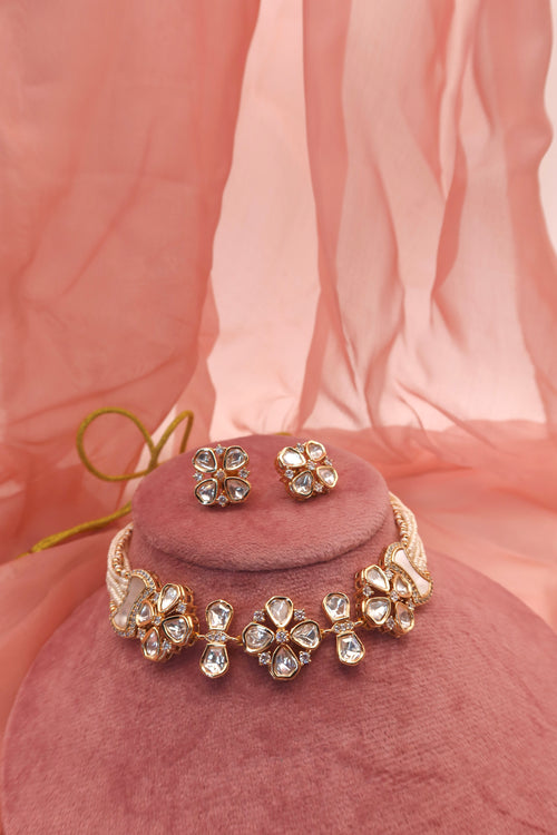 classic noor moissanite necklace set