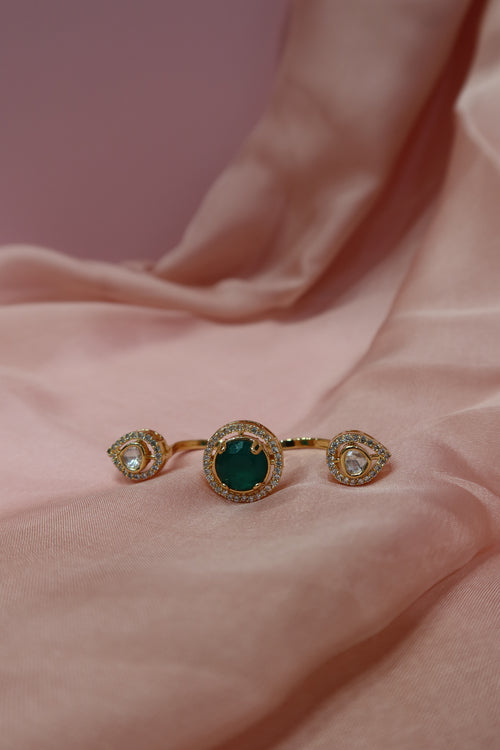 emerald trio ring