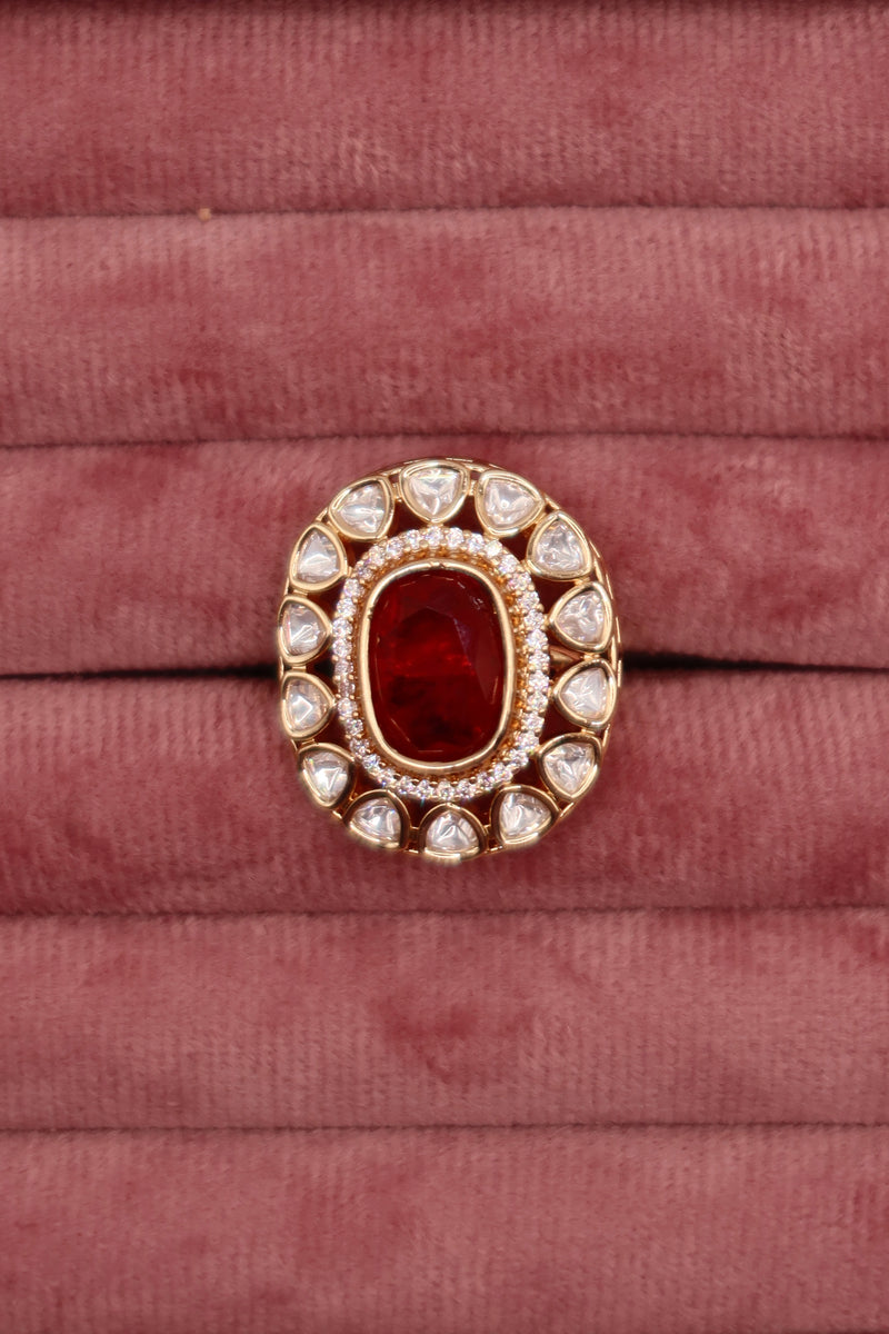 rani moissanite ring (adjustable)