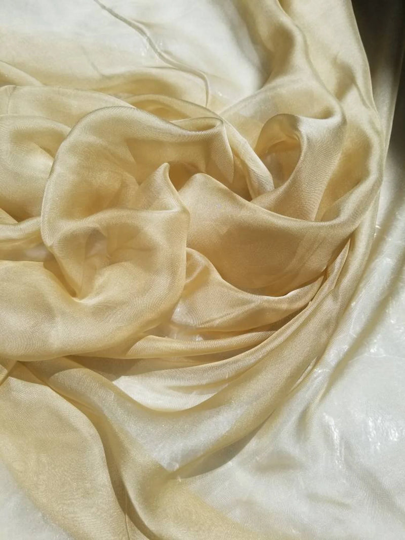 silk chiffon gold color 54" wide
