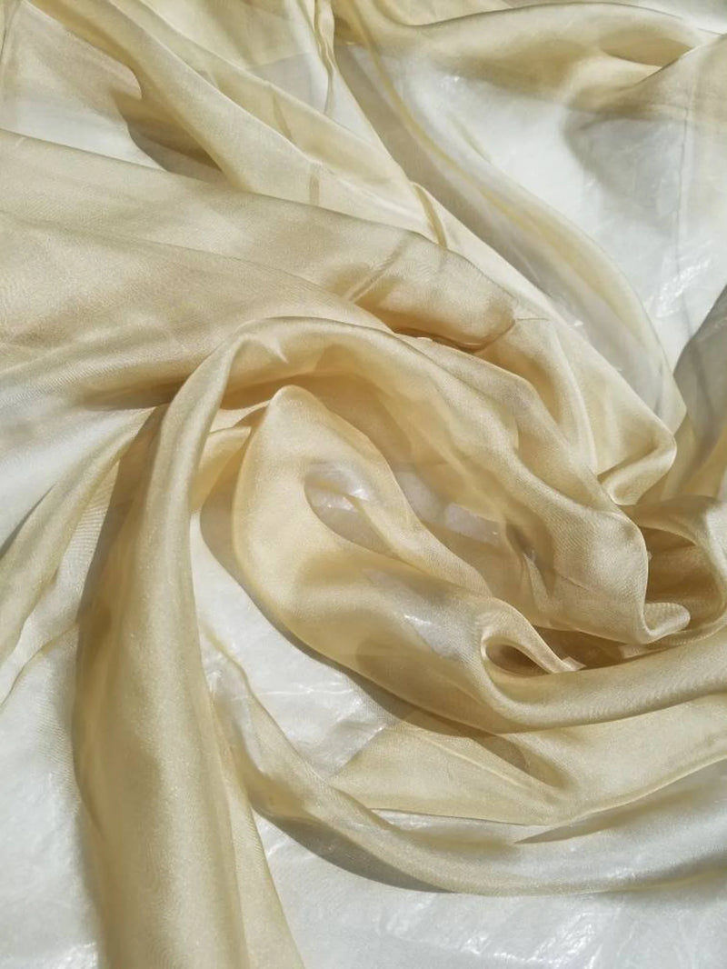 silk chiffon gold color 54" wide