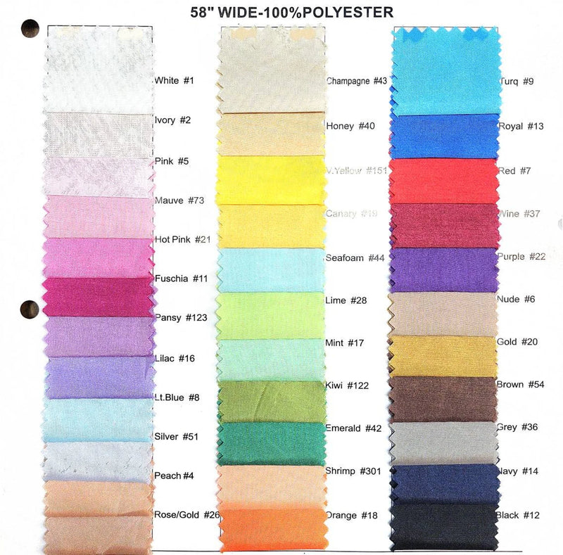 coral pink 60" polyester (china silk lining)